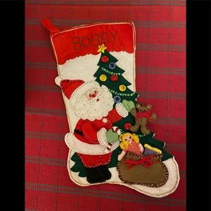 Vintage Handmade Christmas Stocking-Change the name if Bobby doesn’t work🎅🏻